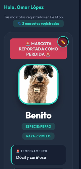 Expediente de Mascota PeTApp